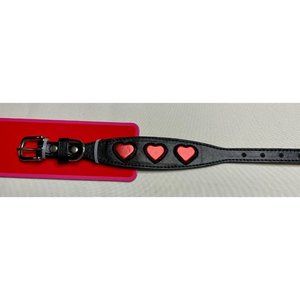 Dog Collar Valentines Heart Design